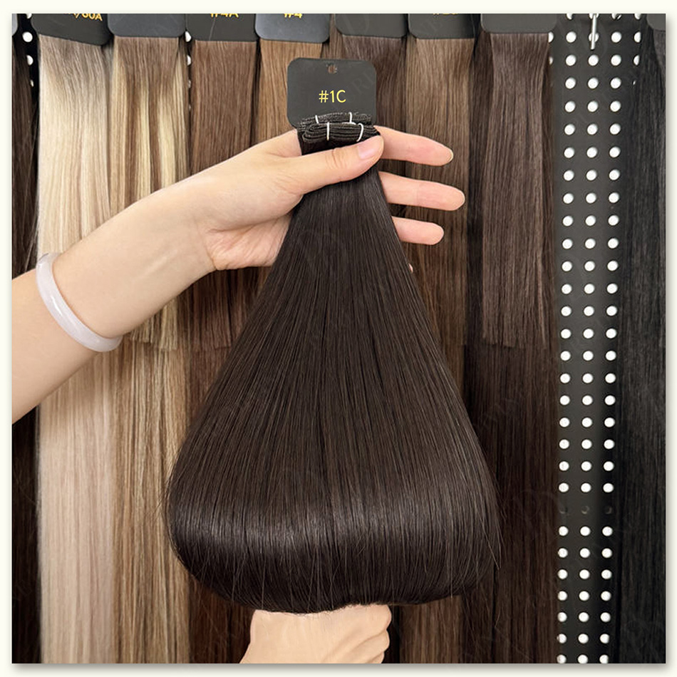 즉시 배송 가능한 지니어스 웨프트 스트레이트 천연 인모 - Invisible Tape In Extensions Real Hair 리뷰 및 가격
