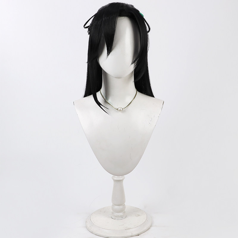 사사누키 코스프레 가발 토우켄 란부 블랙 그린 짧은 합 - Synthetic Wigs 리뷰 및 가격