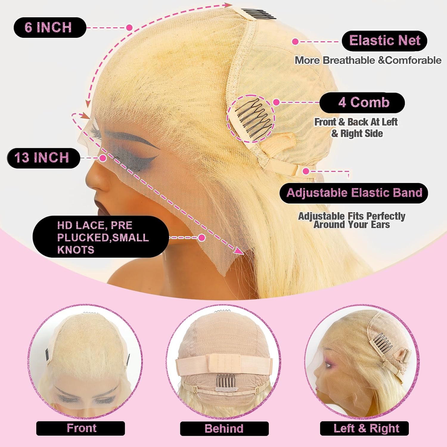 613 블론드 레이스 프론트 가발 인모 28인치 바디  - 613 Blonde Body Wave Lace Front Wig 리뷰 및 가격